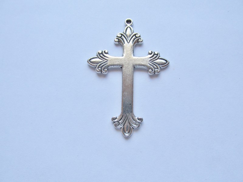(image for) Antique Silver Cross Pendant #PP49